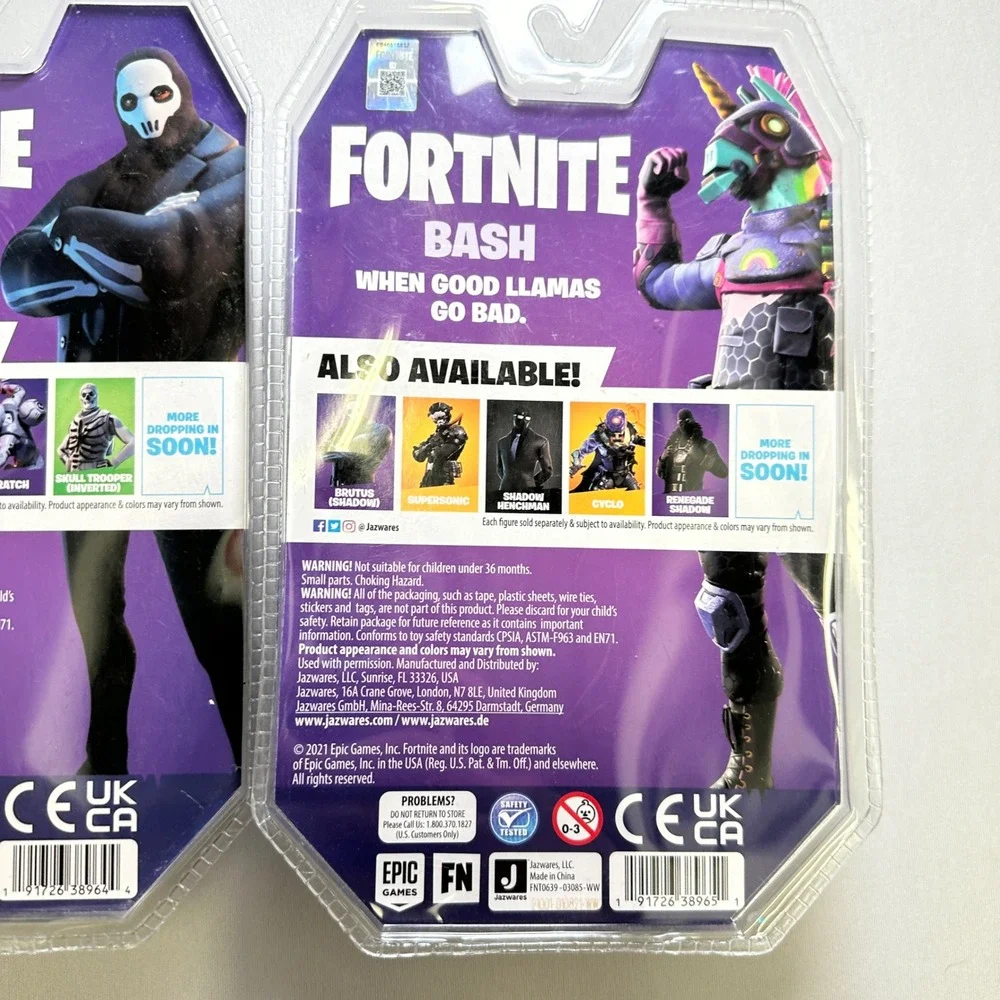 Fortnite Action Figures 3 Bash Brutus Shadow Solo‎ Mode 28 Points Articulation